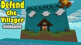 DEFEND the VILLAGER Minigame | Minecraft Bedrock Edition ( MCPE / Windows 10 )