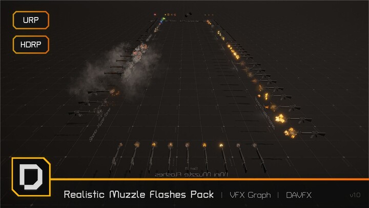 Realistic Muzzle Flashes Pack - Showcase