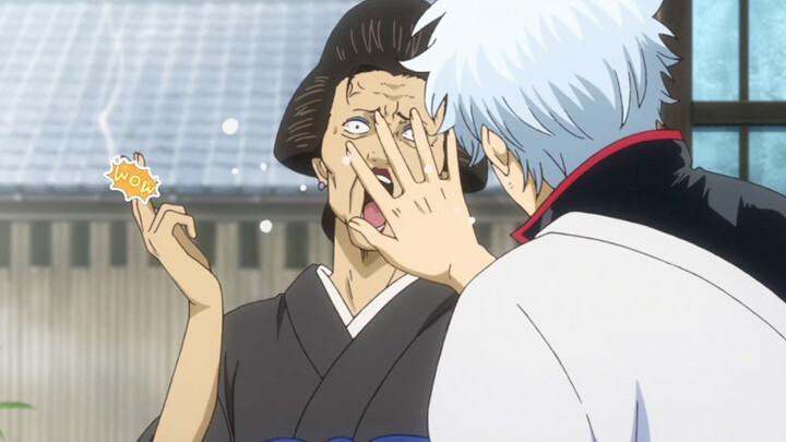 Bà Tôse như mọi khi lại đến trước cửa nhà Gintoki để đòi tiền thuê nhà!