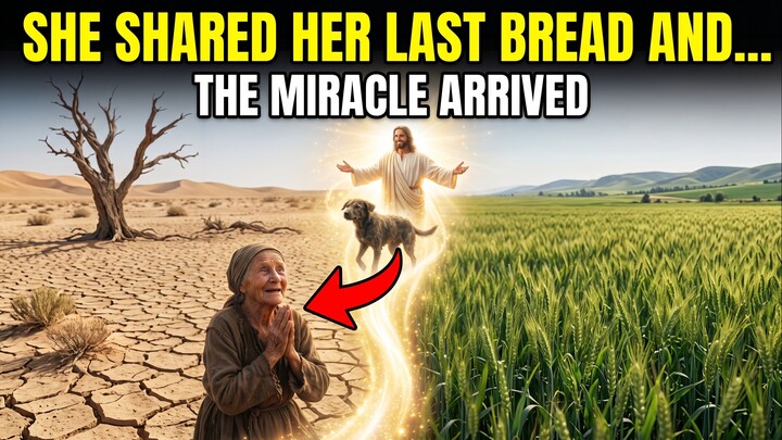 She shared her last piece of bread without knowing Who He really was… 🥺✨