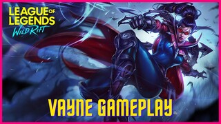 LEAGUE OF LEGENDS WILD RIFT VAYNE GAMEPLAY