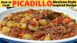 PICADILLO | Beef Picadillo | Mexican Inspired Recipe | Beef and Potato Stew
