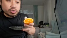 Plate Licking Orange + Reading & Answering Comments🍊