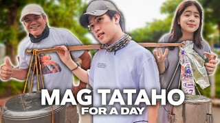 I Became A TAHO Vendor For A DAY (Hirap Pala) | Ranz and Niana