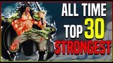Ranking The TOP 30 STRONGEST One Piece Characters EVER (2020)