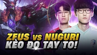 T1 ZEUS AZIR VS DK NUGURI GANGPLANK, GÃ KHỔNG LỒ CHẠM TRÁN (LMHT)12.11