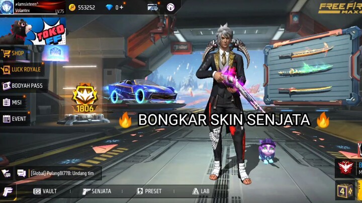 BONGKAR SENJATA FREE FIRE 🔥 ADA SG UNGU SAMA SCAR TITAN 🔥