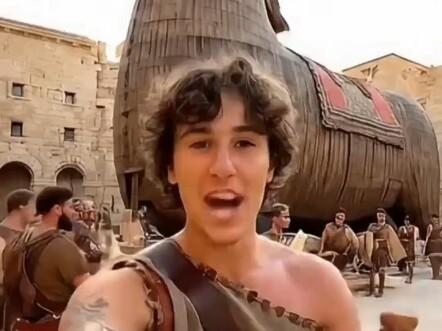 Rare Footage of the Ancient Greek Trojan Horse现场