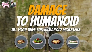 ALL Damage to Humanoid Monster Recipes | 26 Food Buff - LifeAfter