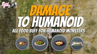 ALL Damage to Humanoid Monster Recipes | 26 Food Buff - LifeAfter