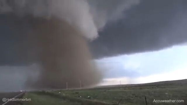 Tornado up-close video
