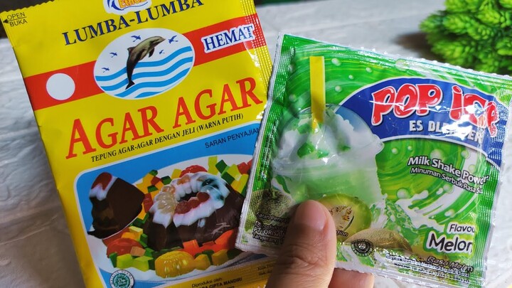 cara membuat puding pop ice melon cup untuk jualan