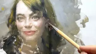 Professor of the Academy of Fine Arts shows the creation of oil painting portraits! The expressive w