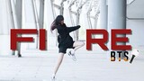 A dance cover of BTS's "Fire" by a beginner