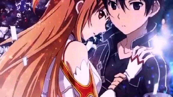 Asuna and kirito pasangan yg romance #sword art online S1