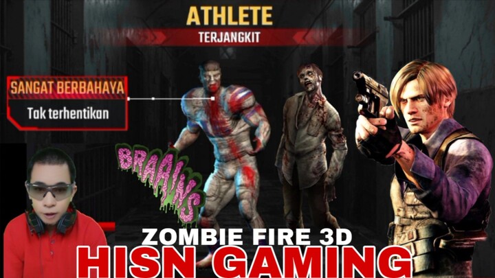 game zombie fire 3D,  para Athlete  berubah jadi zombie