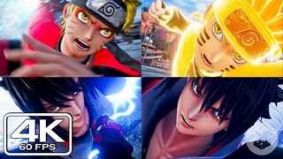 Naruto Sage Mode & Sasuke Akatsuki Gameplay - Jump Force (4K 60fps)