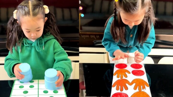 Permainan ritme sinkronisasi tangan kiri dan kanan untuk bayi usia 5 tahun, seorang netizen mencoban