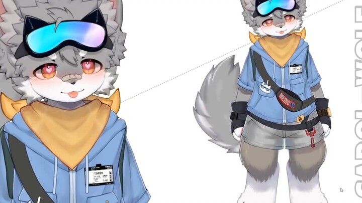 With a little wolf like this, what time would you go home?