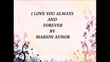 I love you always forever - Marion Aunor (audio)