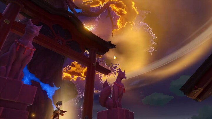 Watch closely! This is how you play with the Divine Sakura Tree! ｢Genshin Impact｣