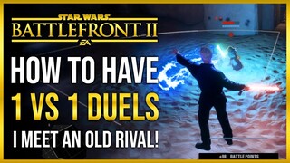 Battlefront 2 | How To Have 1 vs 1 Lightsaber Duels | Star Wars Battlefront 2 Gameplay