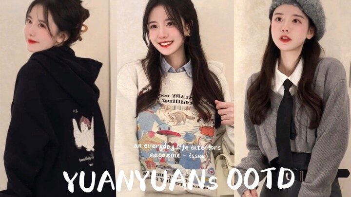 OOTD｜Thời trang thu đông 🤎cô nàng bánh bèo cũng thử nhẹ phong cách cổ điển Mỹ