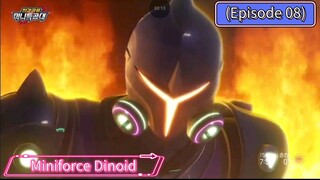 Miniforce Dinoid Season 7 (Episode 08) Rex Kaiser D7 VS Black Buster