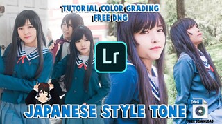 Tutorial Edit Foto Japanese Style Tone 1| Lightroom Mobile (Free DNG) |【Indonesia / Vtuber】