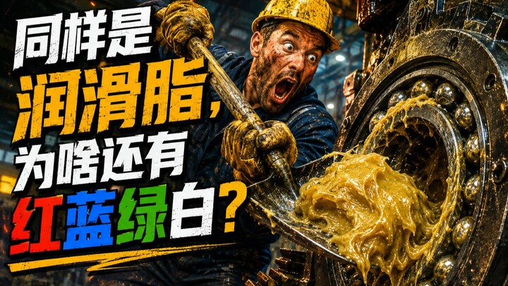 Why are there red, blue, green, and white greases, even though they’re all lubricating greases?