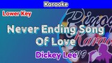 Never Ending Song Of Love by Dickey Lee (Karaoke : Lower Key)