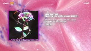 Thích Em Hơi Nhiều - Wren Evans「Cukak Remix」/ Audio Lyrics Video