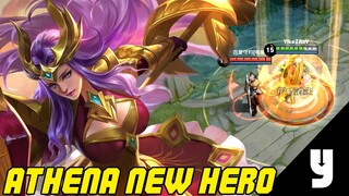 NEW HERO: ATHENA (YaDianNa/圣域余晖) GAMEPLAY | Arena of Valor | LiênQuânMobile | 傳說對決 | 펜타스톰 | 伝説対決