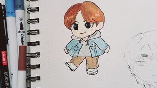 true beauty suho cute anime drawing 💫