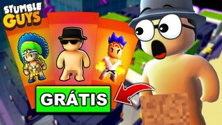 TODAS SKINS GRÁTIS DA NOVA ATUALIZAÇÃO DO STUMBLE GUYS 0.45.1 😍