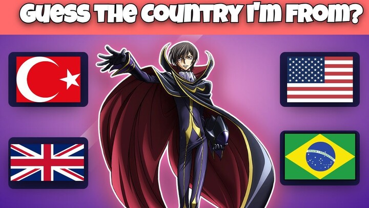 Can You Guess Where These Anime Characters Are From? 🌍 | HARD MODE Anime Quiz