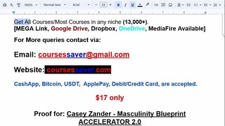 Casey Zander - Masculinity Blueprint ACCELERATOR 2.0