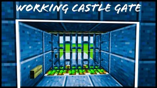 How to Make Minecraft PE Working Castle Gate in 1.17