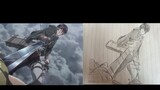 [Painting]Painting Levi Ackerman fights with the enemy