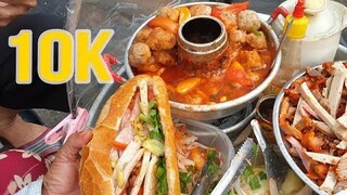 Gánh bánh mì xíu mại vỉa hè 10k gây nghiện người ăn, 2 tiếng hết