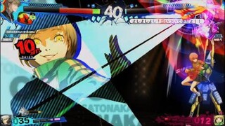 P4U2　世界１位千枝　ドットからのメテオ逆転コンボ