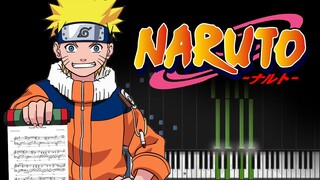 How To Play: NARUTO Main THEME (Toshiro Masuda; Synthesia Piano Cover) | 2020 |