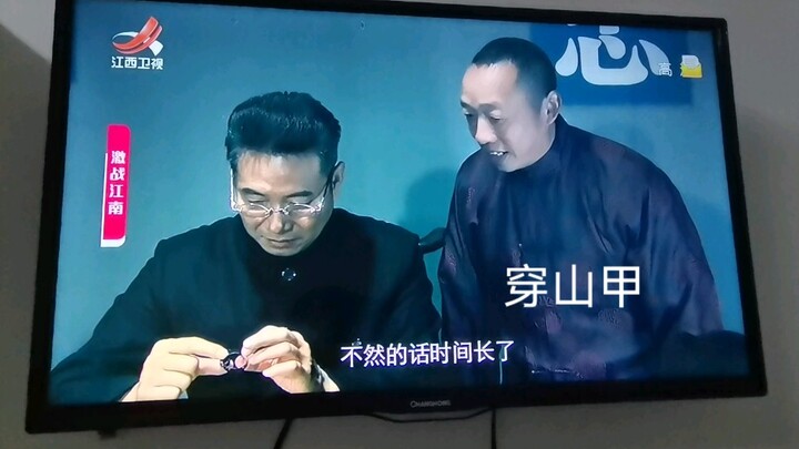 I happened to see a pangolin while watching TV.