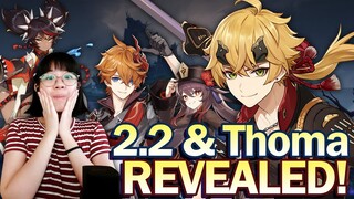 Genshin 2.2 Trailer, THOMA, Childe, Hu Tao, NEW WEAPON Banners Reaction & Discussion | Version 2.2