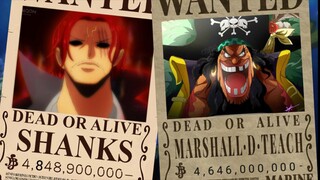 Fantastis, Kenaikan Nilai Bounty Baru Shanks Kurohige Setelah Mengalahkan Eustass Kidd dan Law