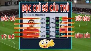 Hướng dẫn đọc chỉ số cầu thủ Dream League Soccer 2019