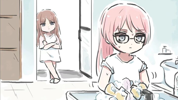 【lyy心脏弱真君】soyo：没洗完不准出来！ano酱：man！