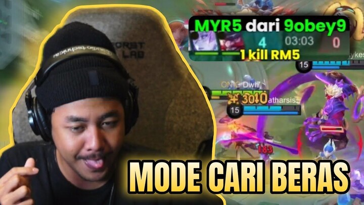 LAGI KEBELET NGESENG MALAH DI KASIH CHALLENGE 1KILL RM5 - Mobile Legends