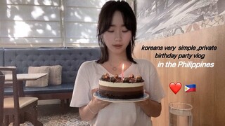 Today is my birthday | korean girls birthday party vlog in the philippines