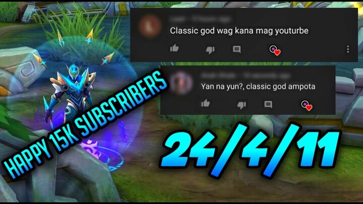 THEY WANTED ME TO QUIT YOUTUBE AND CALLED ME CLASSIC GOD | GUSION GAMEPLAY | MLBB